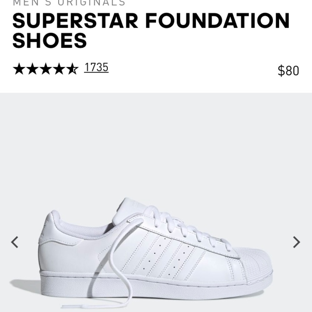 Adidas white Superstar